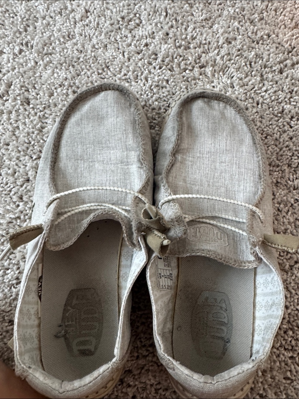 Women’s Light Grey Hey Dude Slip-On Shoes